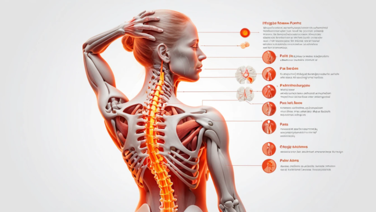 Fibromyalgia pain identification female chart
